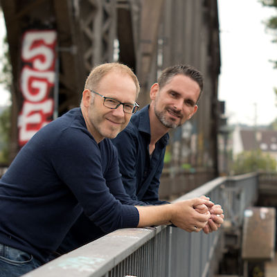 Paul Sellinger und Markus Griesbach im Frankfurter Ostend